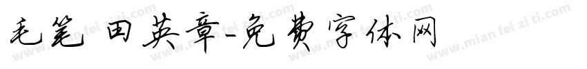 毛笔 田英章字体转换